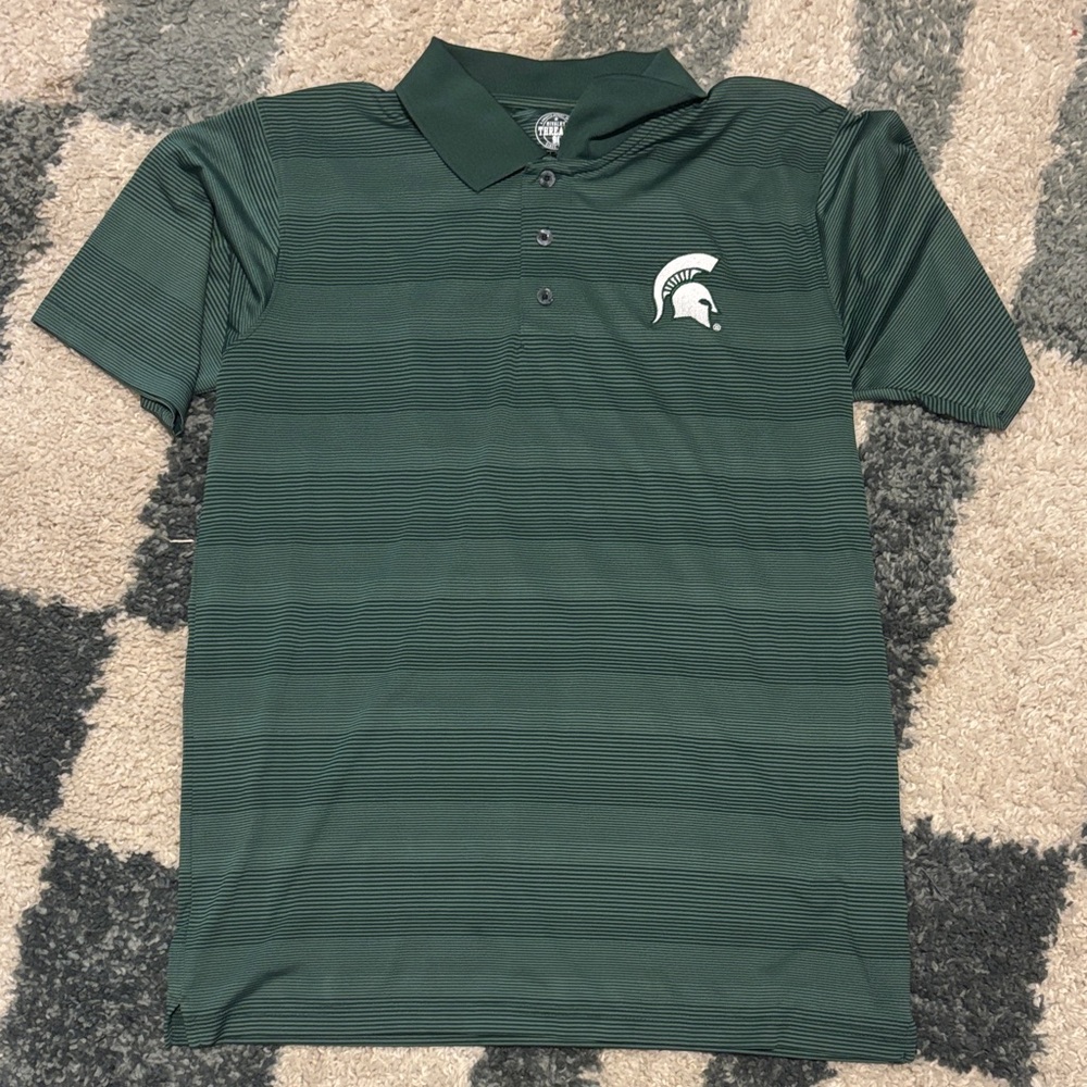 Rivalry Threads Dark Green Polo with Emblem